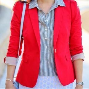 J. Crew Red Blazer